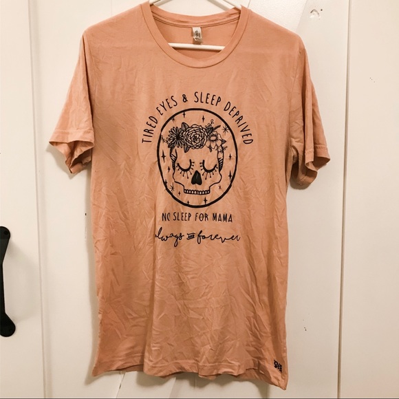 Small Shop Tops - Small Shop Tired Eyes Mama Tee Large GUC